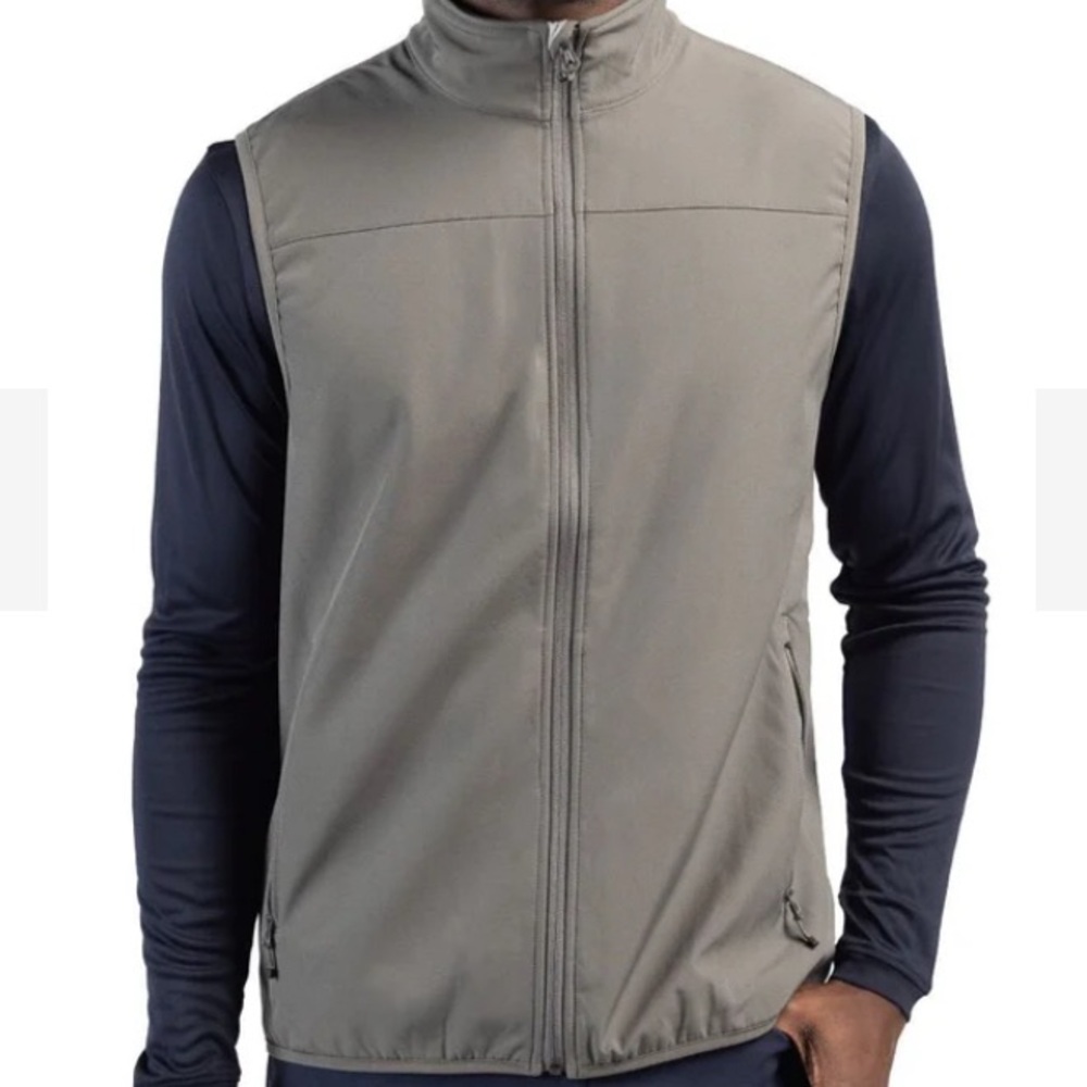 CLIQUE BY CUTTER & BUCK - MEN'S TRAIL SOFTSHELL VEST MEDIUM